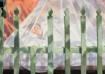 Schlafend im Garten, Griechenland I, 2001